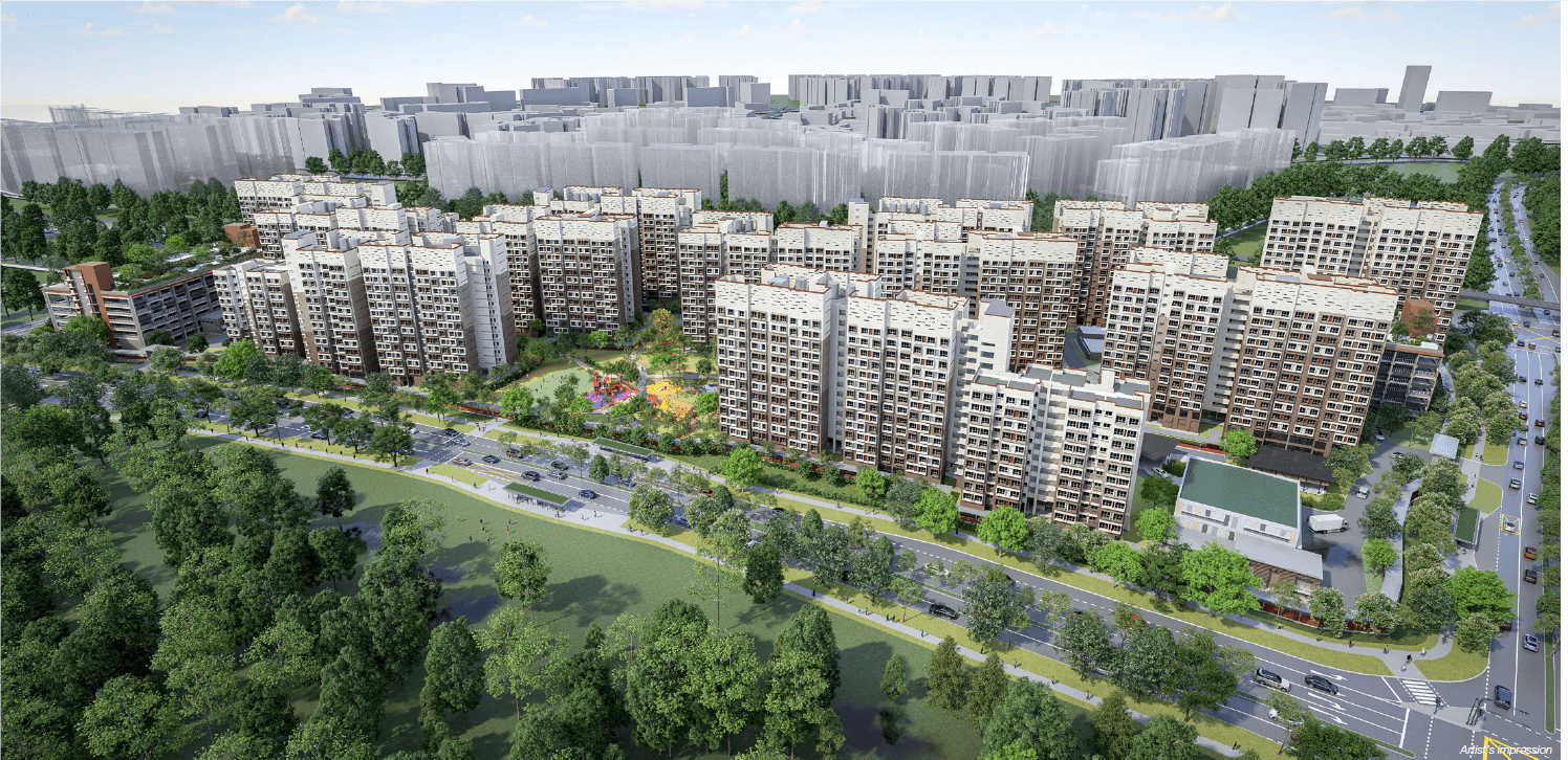 Render of the Brickland Weave complex in Singapore