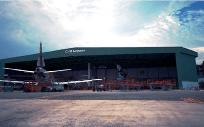 Narrow body 2-bay aircraft hangar at Changi